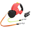 LED Automatic Retractable Dog Leash with Waste Bag Dispenser