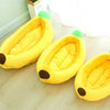 Funny Banana Shape Pet Dog Cat Bed House Plush Soft Cushion Warm Durable Portable Pet Basket Kennel Cats Accessories