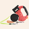 LED Automatic Retractable Dog Leash with Waste Bag Dispenser